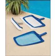 Mainstays 3PC Pool Kit Include Brush with Aluminum Back, Plastic Skimmer & Rake