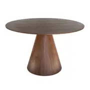 SK Designer Living | Theo Round Wood Dining Table | Walnut | 120cm
