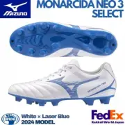 Mizuno Soccer Cleats MONARCIDA NEO 3 SELECT P1GA2425 25 White/Laser Blue WIDE