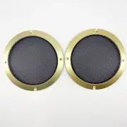 6.5" Speaker Cover Grill For Car Audio DJ PA Speaker Golden ABS Frame Metal Mesh