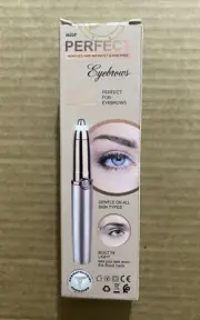New Flawless Eyebrow Painless hair Removal Epilator *Rose Gold*