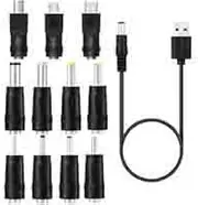 90cm Black Charger Cable with 5.5mm x 2.1mm Connector - 2A Fast Charging for 5V & 6V Devices [UC9A]