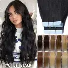 Tape in Hair Extensions 100% Remy Human Hair Seamless Skin Weft Highlight Blonde