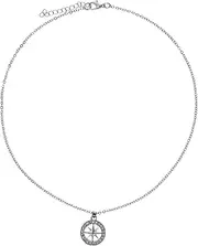 [FRCOLOR] Compass Necklace for Women and Men Retro Chain Jewelry with Timeless Charm Versatile Pendant for Casual and Formal Wear Meaningful