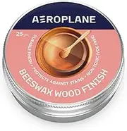 AEROPLANE - Beeswax Wood Finish - Easy to apply top coat for wood, sealer and wax-smooth finish, Matte Finish can be buffed to satin (25 gm)
