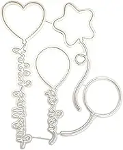 Balloons Metal Cutting Dies DIY Scrapbooking Paper Stamping Die Decor Cutting Dies Circles Scrapbooking Die-Cuts Card Making Accessories Die-Cutting and Embossing