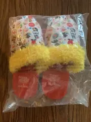 Paul Frank & Cup Noodles Soft Slippers Size Medium 7/8 BNIB Kawaii
