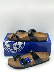 Birkenstock Mayari Narrow Fit Birko Flor Black/Patent US Men 6 Women 8 EU 39
