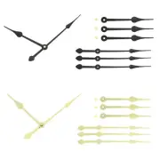8 Set Replacement Clock Hands Kit Mechanism Movement Wall Black,Gold