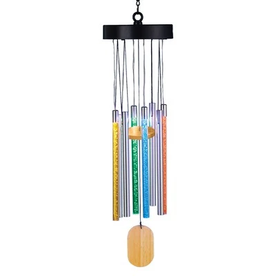 Solar Power Multicolored Wind Chimes