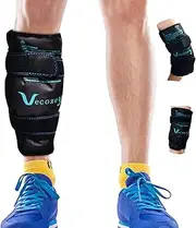 Shin Splint Ice Pack for Entire Calf Pain Relief, Extra Large Reusable Gel Hot Cold Wrap for Leg Injuries and Recovery after Exercise, Cryotherapy Compression Sleeve for Lower Legs