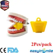 2Pcs Dental Bite Block Silicone Mouth Rubber Opener Retractor S Size For Pedo