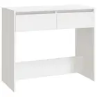 Console Table White 89X41x76.5 Cm Engineered Wood Wood Hall Tables