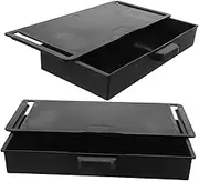 GARIOUANS under Desk Storage Box Adhesive Pull Out Drawer Organiser Easy to Install Office Home Sturdy Design