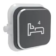 Clipsal Iconic Styl Dolly Rocker - Bed4 - Silver Shadow - S40BD4R-SH