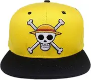 [MsLuLA] Anime Men Sports Baseball Cap One Piece Straw Hat Crew Hat Snapback Hat for Men Boys Girls Adjustble