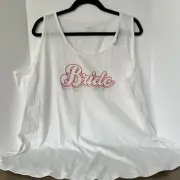 Lane Bryant White Bride Tank Sz 22/24