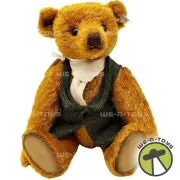 Steiff Teddy Bear 035289 Forrest Bear Vest and Scarf w/ Certificate and Box NEW