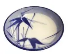 2 PCS. Japanese 3.5"D Soy Sauce Dipping Dishes Rich Lucky Bamboo, Made in Japan