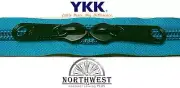 YKK Nylon Coil Zipper Tape # 10 Bluebird 25 yards with 25 Black Zipper Sliders