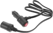 EXAOMBLE Cigarette Lighter Socket Extension Cable Durable Versatile in Car Power Adapter for Car Chargers Trucks Vehicles Sleek Design for Neat Installation