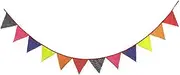 Bunting Flags 3.2M Rainbow Printed Fabric Bunting Wedding Party Decoration Family Shower Bunting Garland Bunting (Size : NO079)