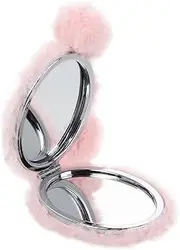 BIUDECO Small Pocket Mirror Portable Make up Mirror Round Compact Design for Women
