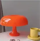 Modern LED Mushroom Table Lamp - Minimalist USB Rechargeable Desk Light - Soft