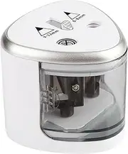 Tenwin Gray Electric Pencil Sharpener School Office Stationery Double Holes
