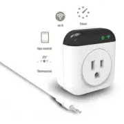 Programmable Smart Wifi Thermostat Plug Outlet Mini Temperature Controller J4A6