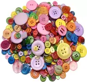 Resin Buttons, Assorted Sizes Craft Buttons about 660 Pcs for Sewing DIY Crafts,