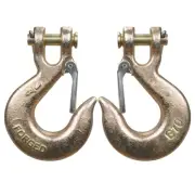 3/8" Clevis Slip Hook with Safety Latch, Forged G70 18,000 Lb Capacity, Safet...