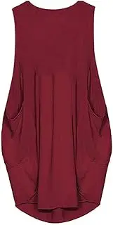 [N\P] NP Dress Female Summer Sleeveless Loose Vest Casual Medium Calfskin Dress Robe Wine