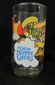 The Great Muppet Caper McDonalds Glass Kermit, Fozzie and Gonzo Vintage