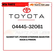 04445-32061 TOYOTA GASKET KIT, POWER STEERING GEAR(FOR RACK & PINION) NEW OEM