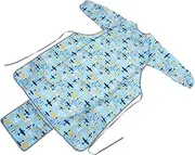 LIFKOME Lightweight Long Sleeve Smock Bib Unisex Feeding Apron and Comfortable for LED Weaning Easy Clean Design for Messy Mealtime Activities