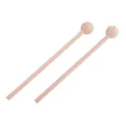2 Pieces Xylophone Percussion Drum Mallets Replacement Hard Wood 22cm 42cm