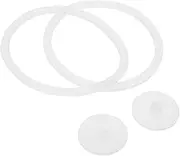 BIUDECO 2 Sets Silicone Cup Replacement Gaskets And Stoppers Set With Anti-scald Design Dustproof Leakproof Plugs For Coffee Cups And Water Bottles Cover