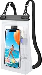 Large Capacity Waterproof Phone Pouch Floating, Waterproof Bag Case for iPhone 15 14 Pro Max 13 12 11 X XR 8 Plus Samsung Up to 6.9'', IPX8 Water Proof Phone Dry Bag for Boating Swimming Kayaking