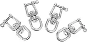 4Pcs Durable Stainless Steel Swivel Rings for Hammock Chair and Porch Swing Rotating Design for Easy Movement Stylish and Practical for Home and Garden Use