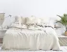 Natural color 3 Pcs Set Stonewashed Linen Bedding Duvet Linen Duvet Cover
