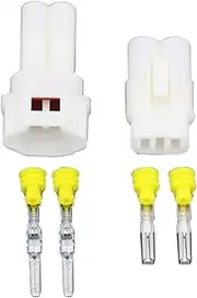 Xiaojiang Store 2 Pin wat/erp/;ro/ofW Electrical Wire Connector DJ7021-2-11/21 Male and Female Automobile Connector 2P(10 Sets)
