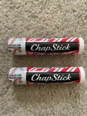 Brand New Chapstick Limited Edition Candy Cane Lip Balm Tube 0.15oz Lot of 2