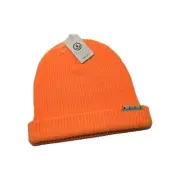 Neff Fold Winter Beanie Tangerine/ Orange Hat One Size Knitted NEW