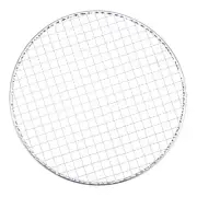 5pcs Round BBQ Grill Net 10.4" Dia Galvanized Iron Barbecue Mesh Mat