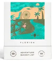 NEW Adventure Bucket List Scratch Off Cards for Florida 50 Scratch-Off Cards