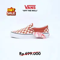 在飛比找蝦皮購物優惠-范斯 Vans Slip On 棋盤格紅色 Picante 