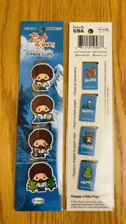 Bob Ross Magnetic Page Clips Re-marks Happy Little Bookmarks 2 Packages Of 4 NEW