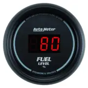 AutoMeter 6310 2-1 / 16in Fuel Level, Prog w/ Presets - Digital Black