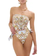 Camilla Eyelet Tie One Piece Swimsuit
